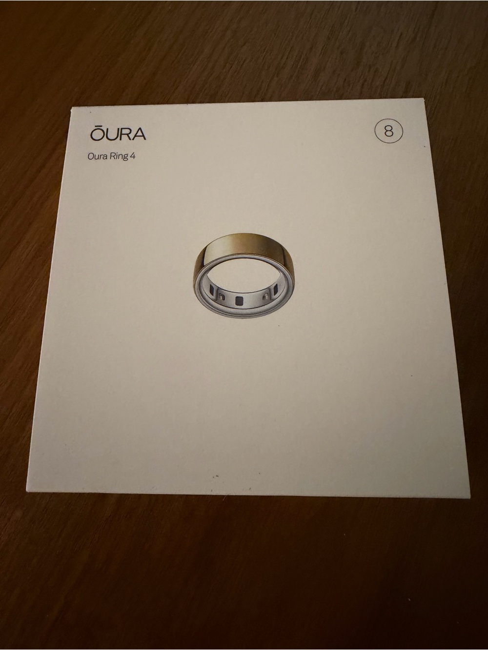 Oura Ring 4 in Gold - size 8
